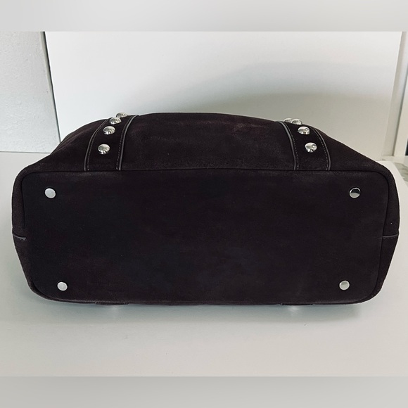 Evereve Sloane Studded Suede Leather Tote Bag NWT - Picture 7 of 14